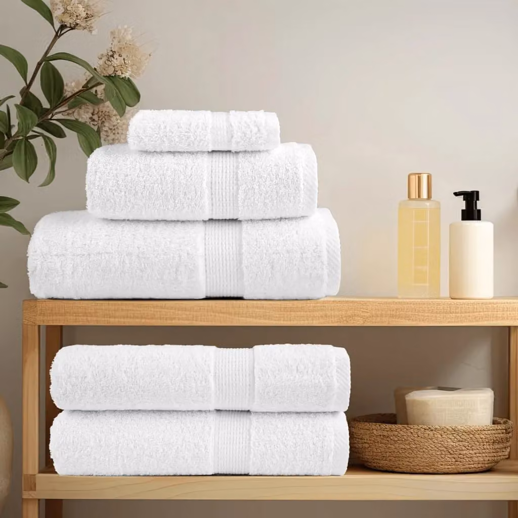 Berkfield Home SOLUND Premium Cotton Sauna Towels, White, 10 Pack, W: 80 cm, L: 200 cm, 600gsm – 2
