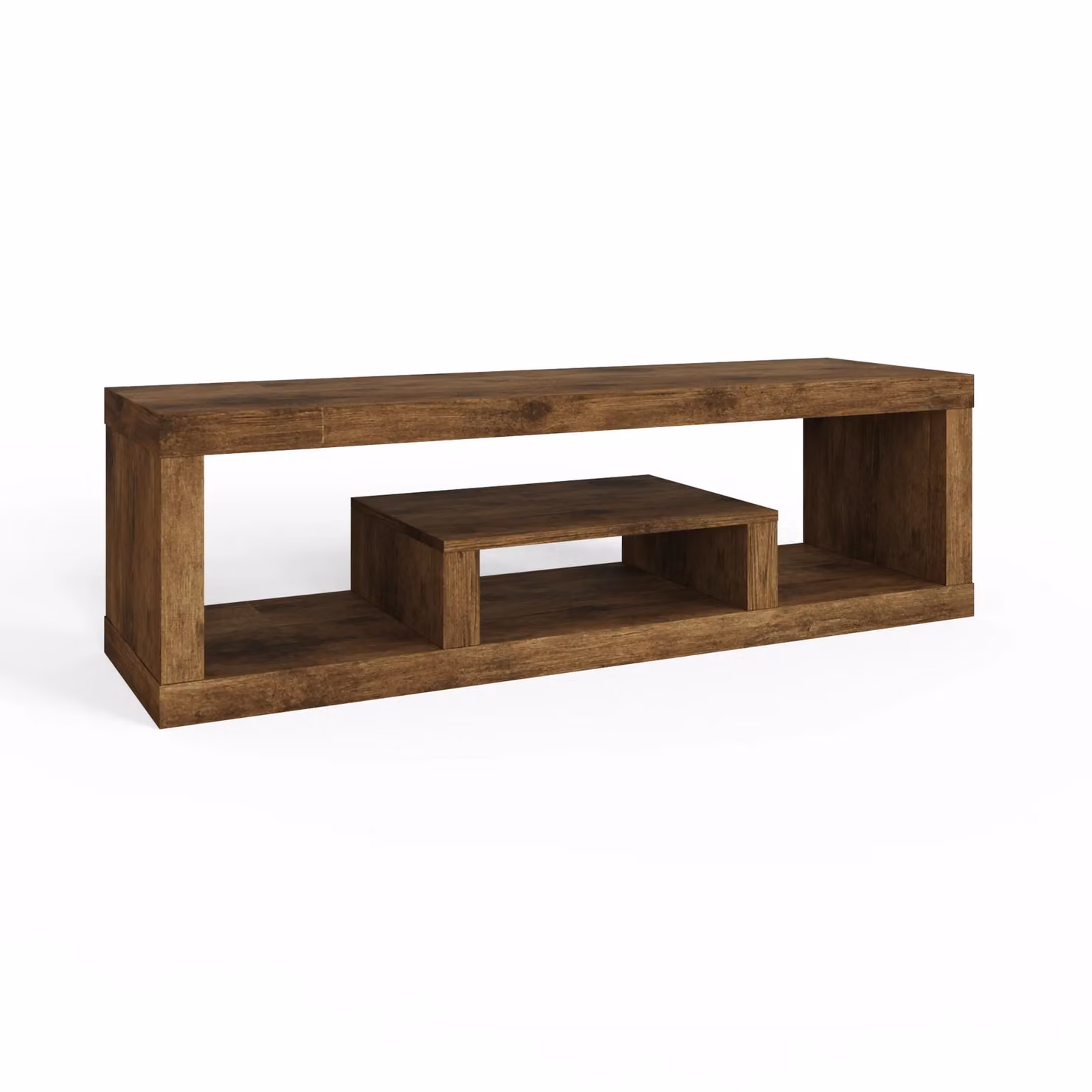 GFW Jakarta Modern Lowboard TV Unit in Brown Wood Effect – 3