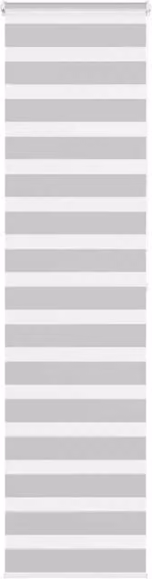 Berkfield Home Zebra Blind in Grey Polyester, W: 60 cm, H: 200 cm
