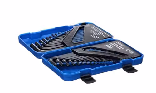 Draper 30 Piece Hexagon Allen Key Set in Blue, Chrome Vanadium Steel Long Pattern Wrench Kit – 2