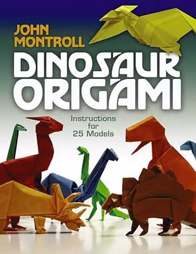 Dover Dinosaur Origami Multicolour Papercraft Kit