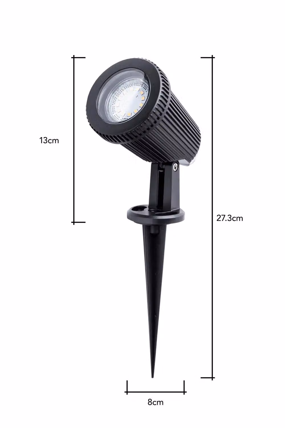 BHS Lighting Hunda Adjustable Outdoor Garden Spike Light in Black – 4