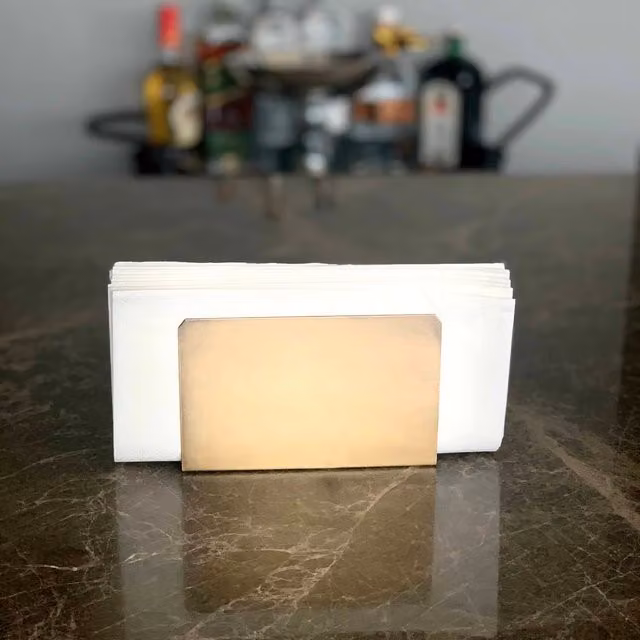 The Mia UK Gold Metal Napkin Holder
