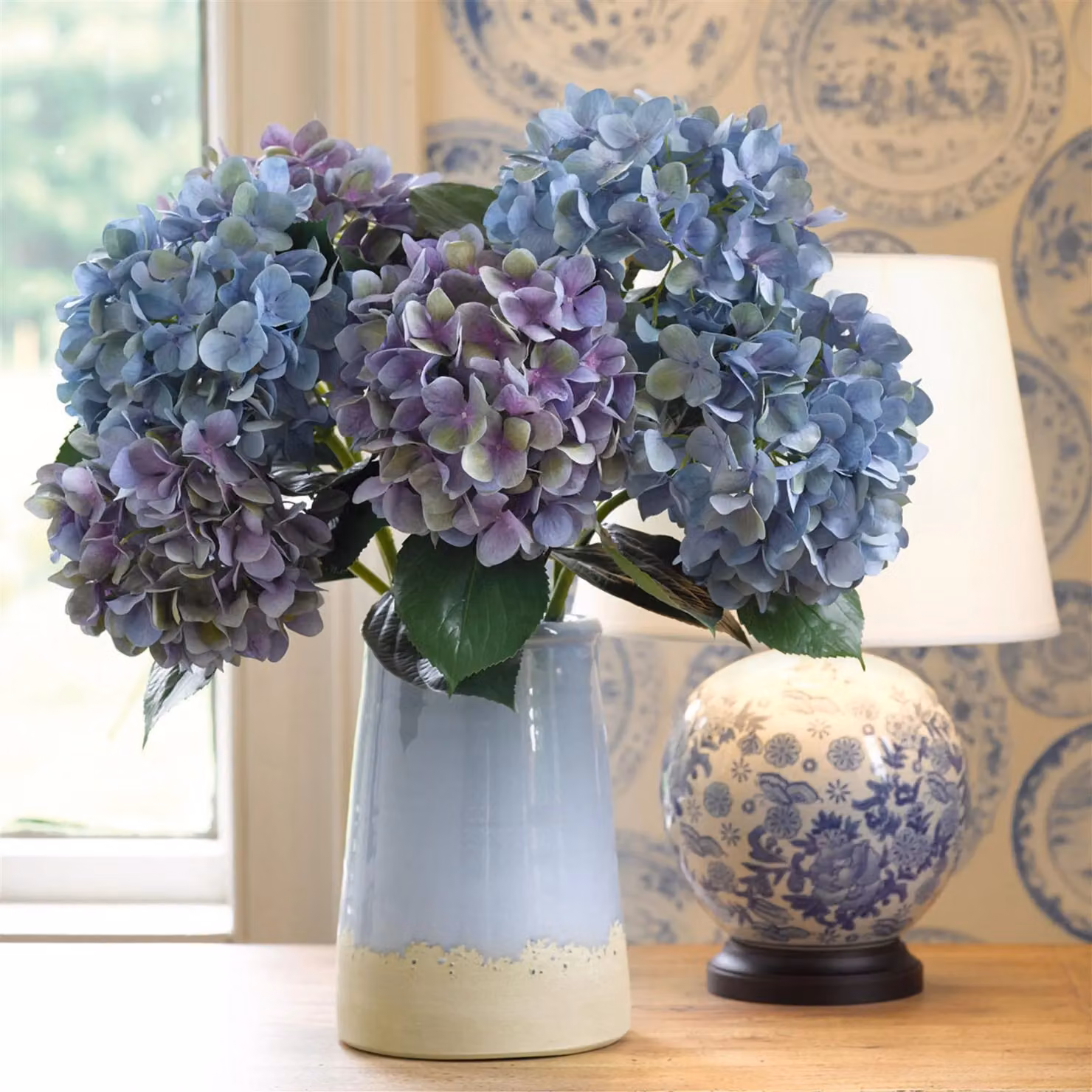 Bloom Artificial Charlotte Mauve Hydrangea Stem, Purple, Height: 65 cm – 2