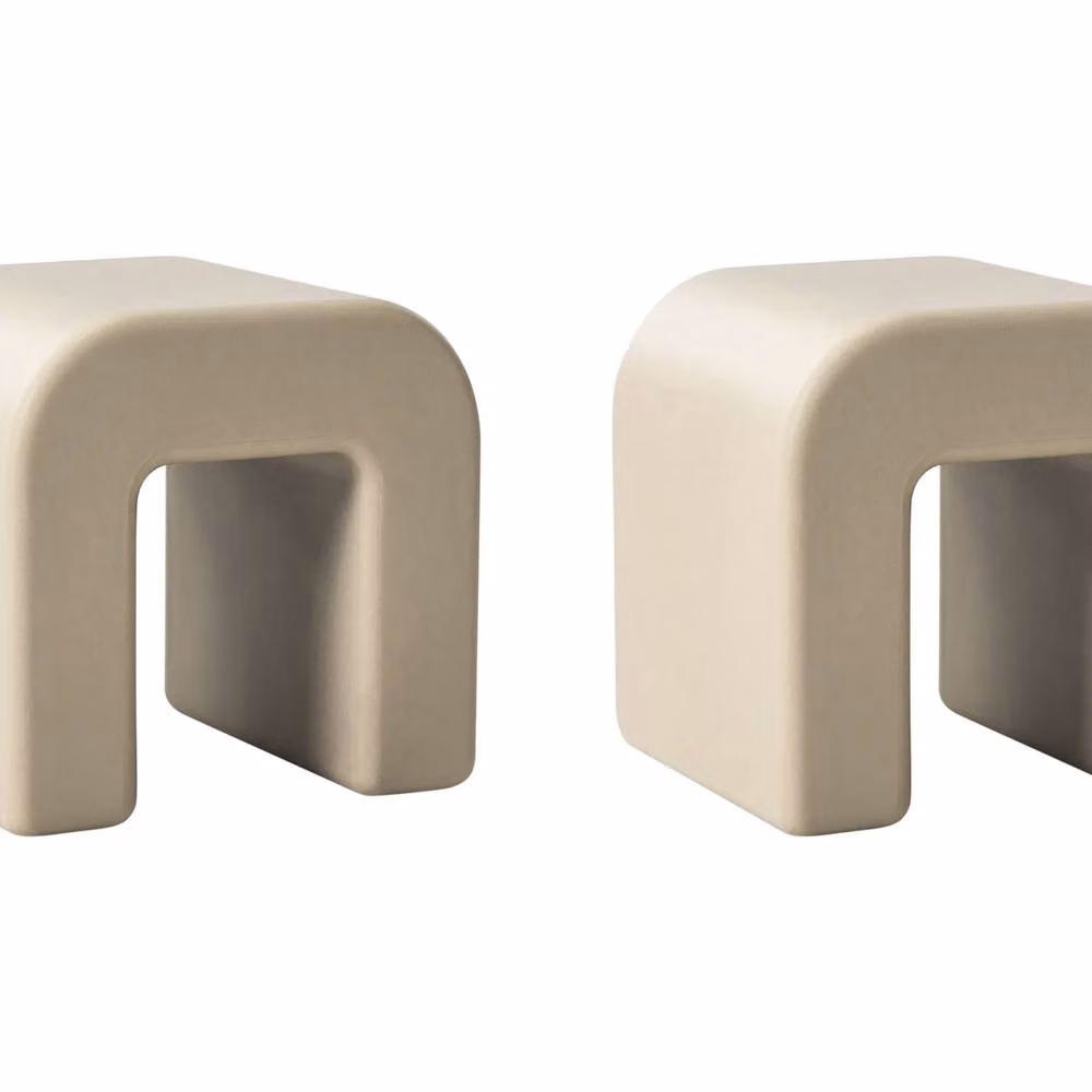 Wyld Haus Sand Beige Synthetic Side Tables, 2 Pack – 2