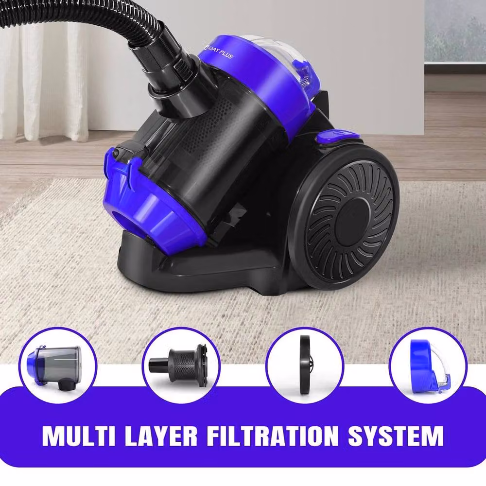 EONLION Lightweight Bagless Cylinder Vacuum Cleaner in Black, Height: 100 cm – 5
