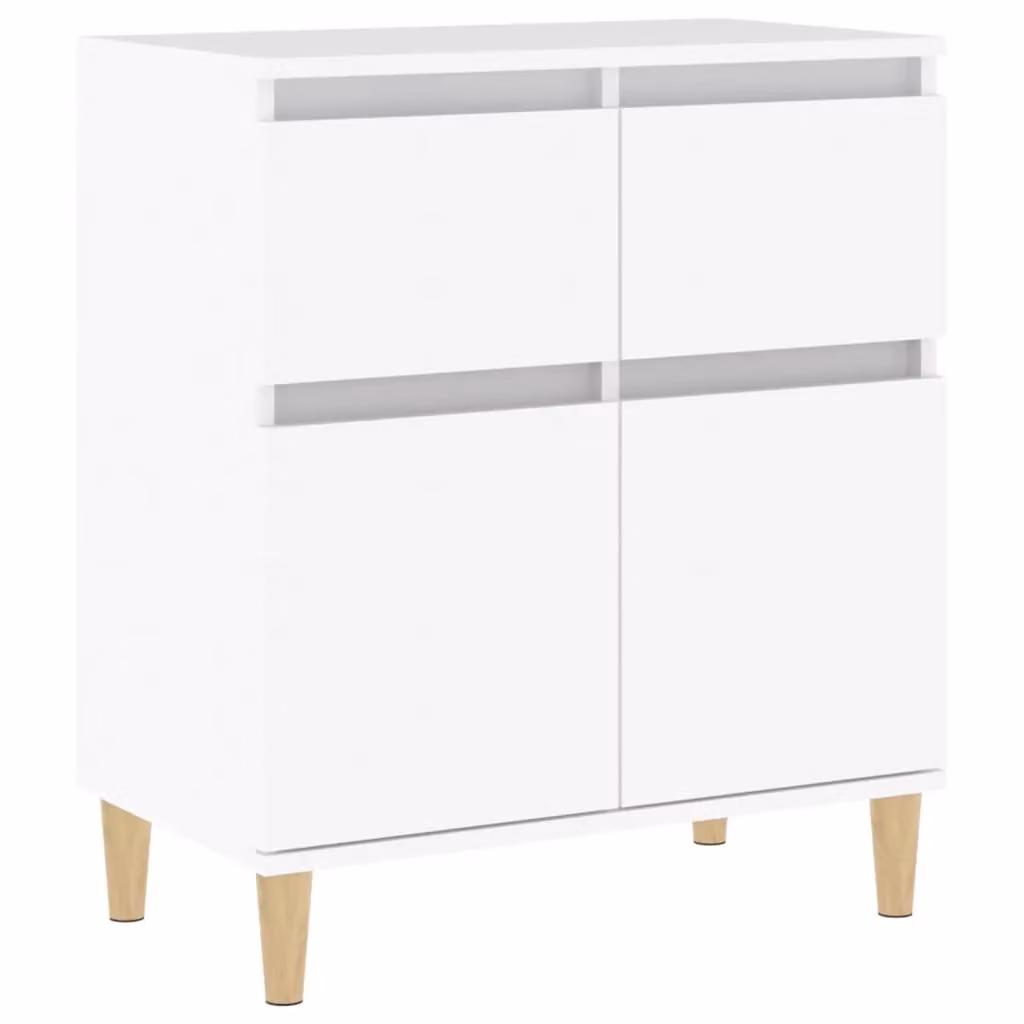 Berkfield Home White Sideboard in Engineered Wood, W: 60 cm, D: 35 cm, H: 70 cm – 2