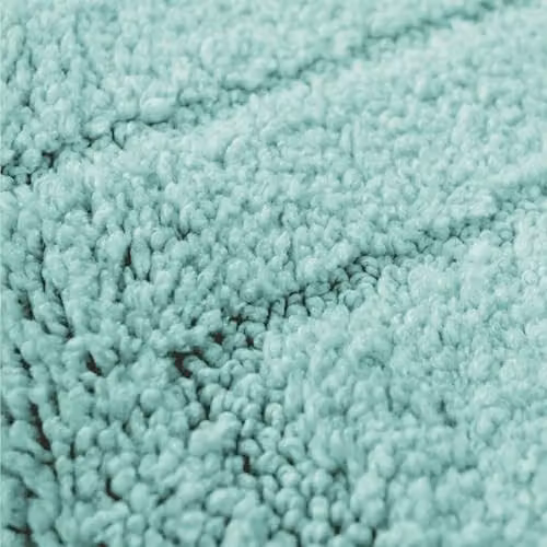 Allure Bath Fashions Two Piece Non-Slip Microfibre Bath and Pedestal Mat Set in Blue – 2