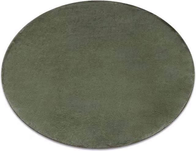 RugsX Posh Round Green Polyester Rug, Diameter: 80 cm – 1