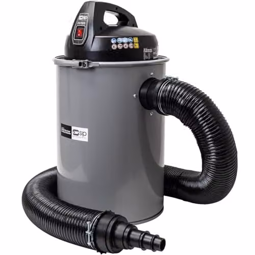 SIP 50L 1100W Dust and Chip Extractor Woodworking Dust Collector, Grey