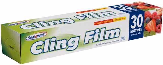 Sealapack Ready to Use Cling Film, 30 m, Transparent/White