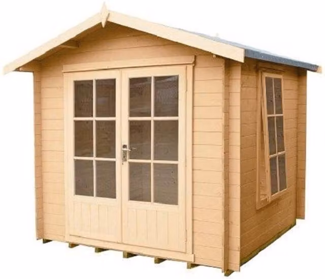 Shires Barnsdale Log Cabin Garden Room in Sand
