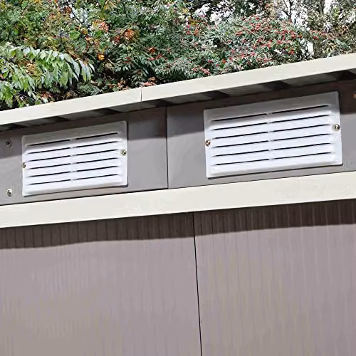 Rowlinson Trentvale Metal Pent Shed in Light Grey, W: 182.88 cm, D: 152.4 cm, H: 120 cm – 3