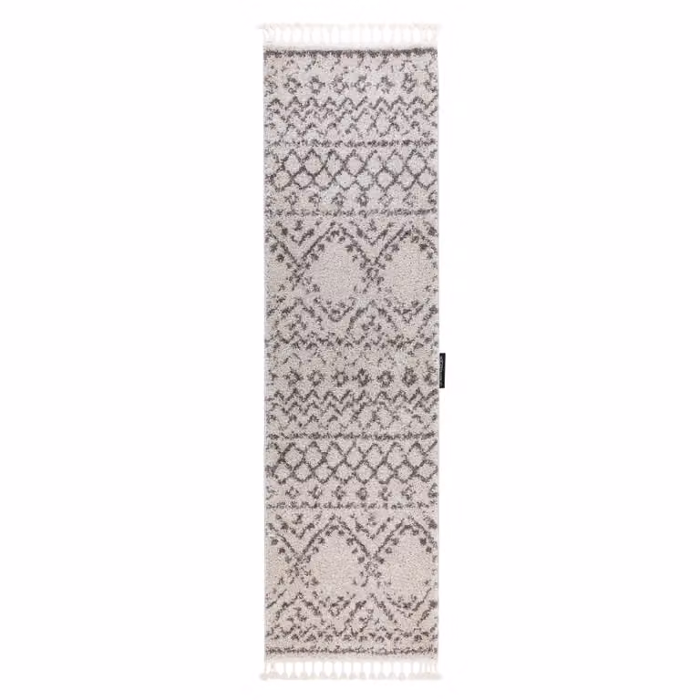 RugsX Berber Geometric Boho Runner in Yellow, W: 70 cm, L: 200 cm