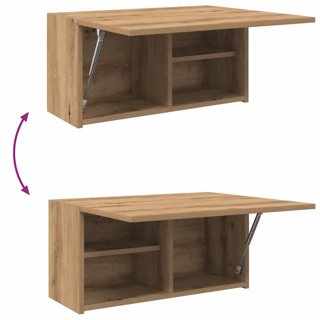 Berkfield Home Artisan Oak Bathroom Wall Cabinet, Brown, W/D/H: 60 x 25 x 30 cm – 5