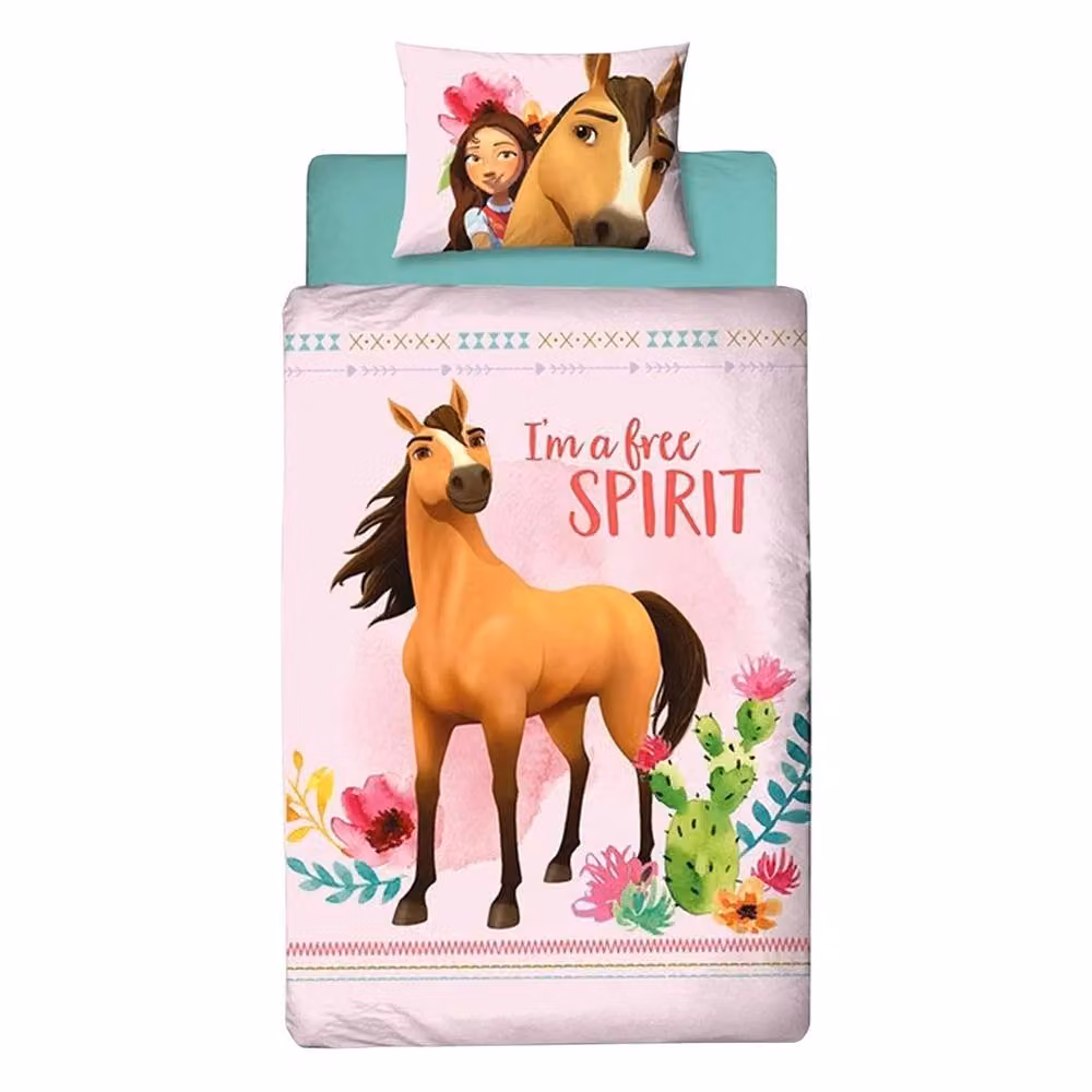 Spirit Reversible Floral Duvet Set and Pillowcase, Multicolour, W: 90 cm, L: 200 cm – 2