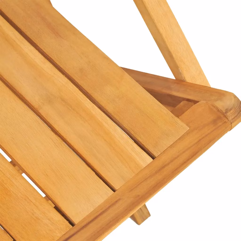 Berkfield Home Set of 6 Folding Garden Chairs in Brown Solid Teak Wood, W/D/H: 55 x 61 x 90 cm – 3