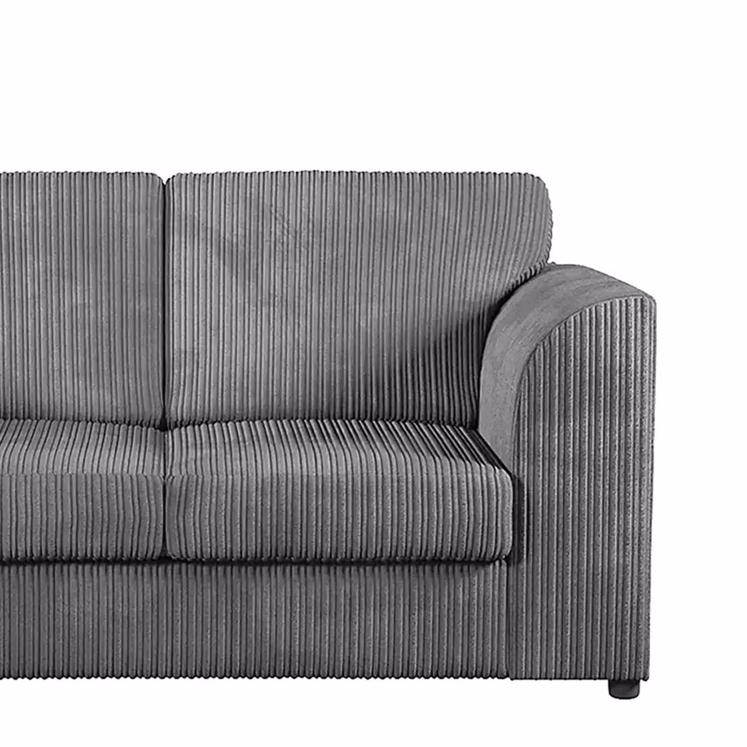 Luxor Living Luxor 4 Seater Jumbo Cord Fabric Sofa in Grey – 4