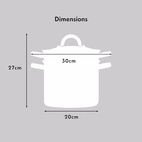 Cooks Professional Stainless Steel Pasta Pot with Glass Lid and Strainer Insert, 5 l, Silver – 3