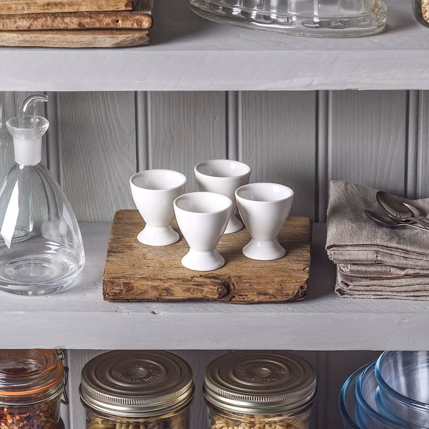 WM Bartleet & Sons Porcelain Single Egg Cup Set of 4 in White – 2
