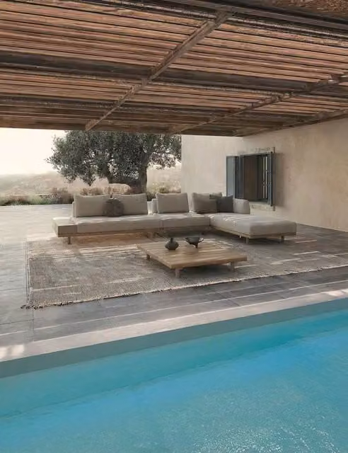 Royalcraft 5 Seater L-Shape Garden Lounge Set with Coffee Table in Grey