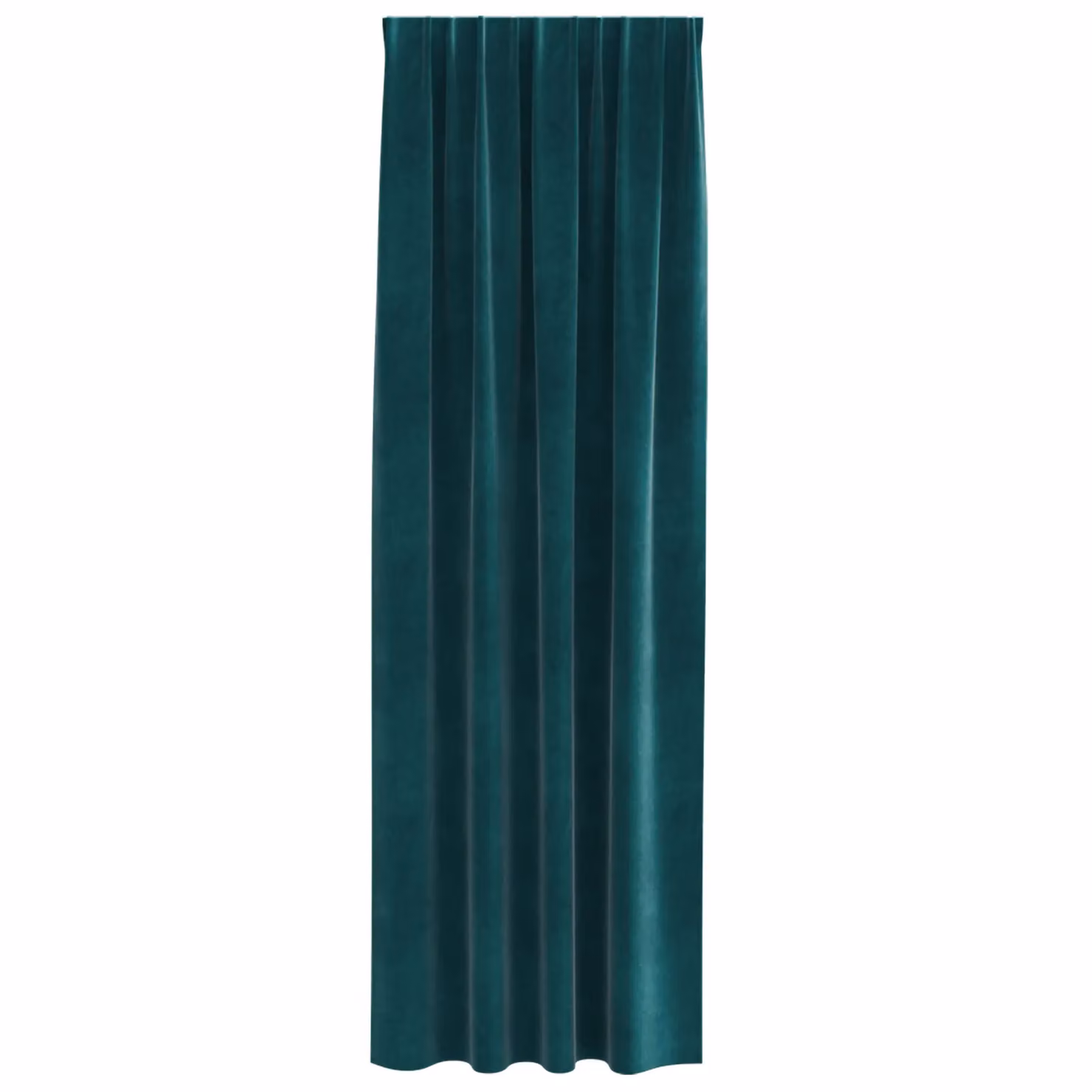 Berkfield Home Dark Green Velvet Blackout Curtains with Top Tape, 2 Pack, W: 140 cm, H: 225 cm – 2