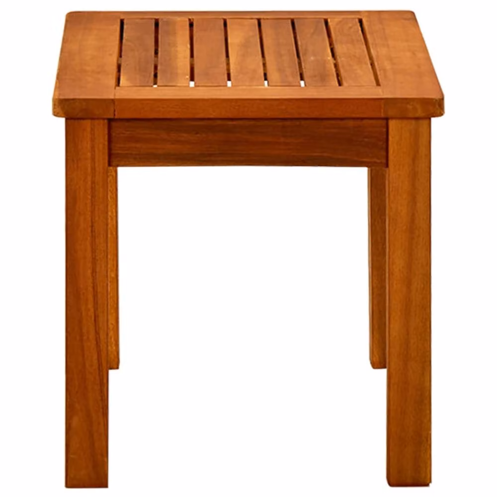 Berkfield Home Rustic Brown Solid Acacia Wood Garden Coffee Table W/D/H: 50 x 35 x 36 cm – 3