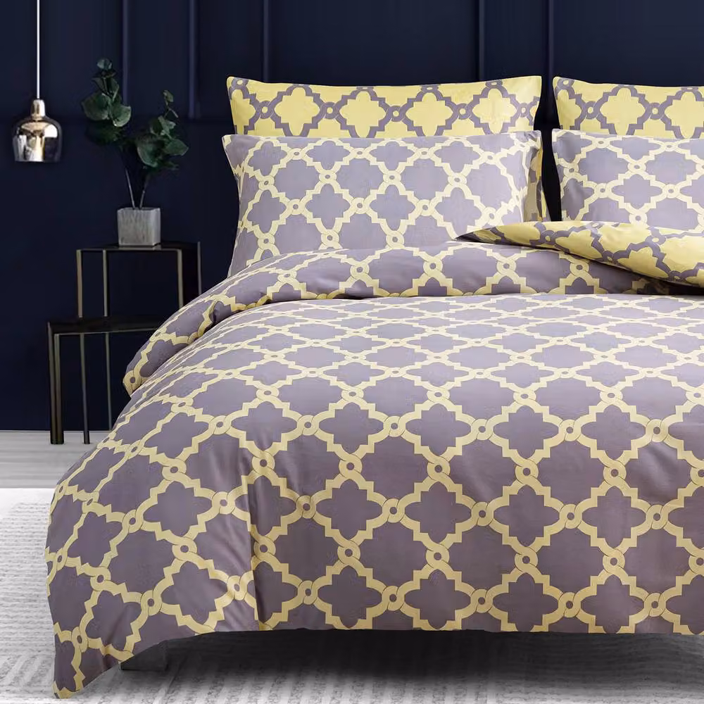 Grace Luxury Hypoallergenic Microfibre Duvet Cover and Pillowcase Set in Multicolour, W/D/H: 135 x 200 cm and 90 x 200 cm – 2
