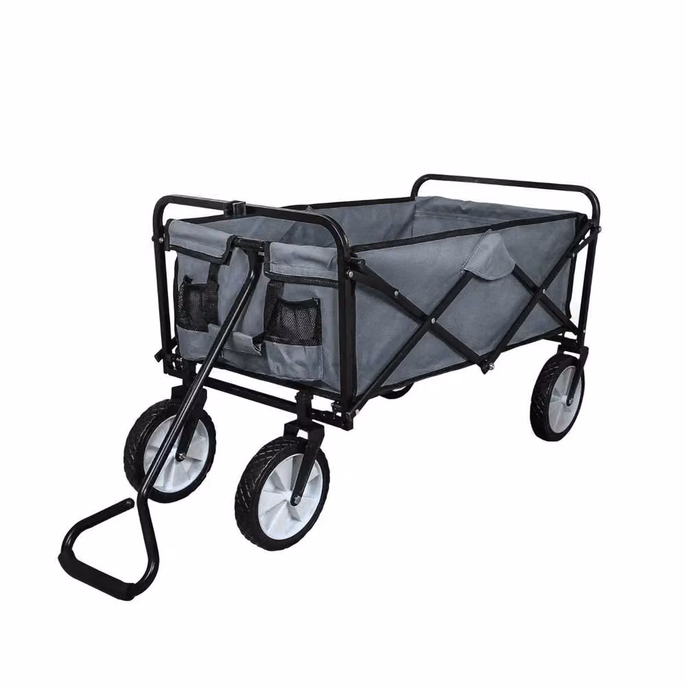 Monstershop Foldable Garden Cart in Grey Steel – 3