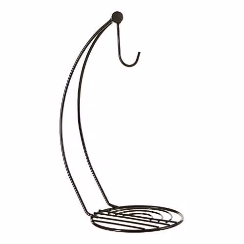 Premier Vertex Freestanding Metal Banana Hanger in Black and Silver
