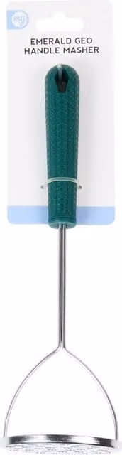My Kitchen Emerald Geo Stainless Steel Potato Ricer Masher - Green