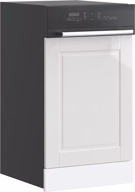 Berkfield Home Porto High Gloss White Dishwasher Panel, Engineered Wood, W: 45 cm, H: 67 cm
