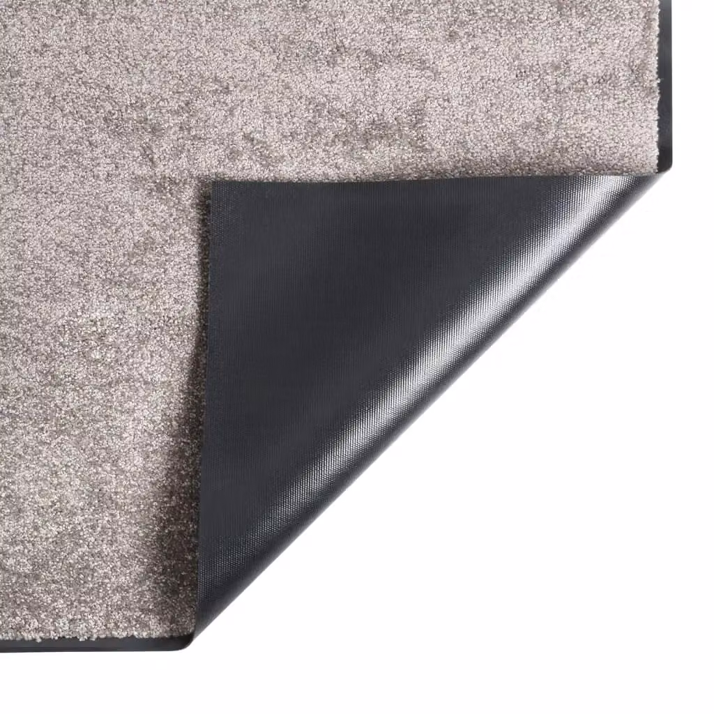 Berkfield Home Non-Slip Brushing Doormat, Grey and Black, W: 60 cm, D: 40 cm – 2