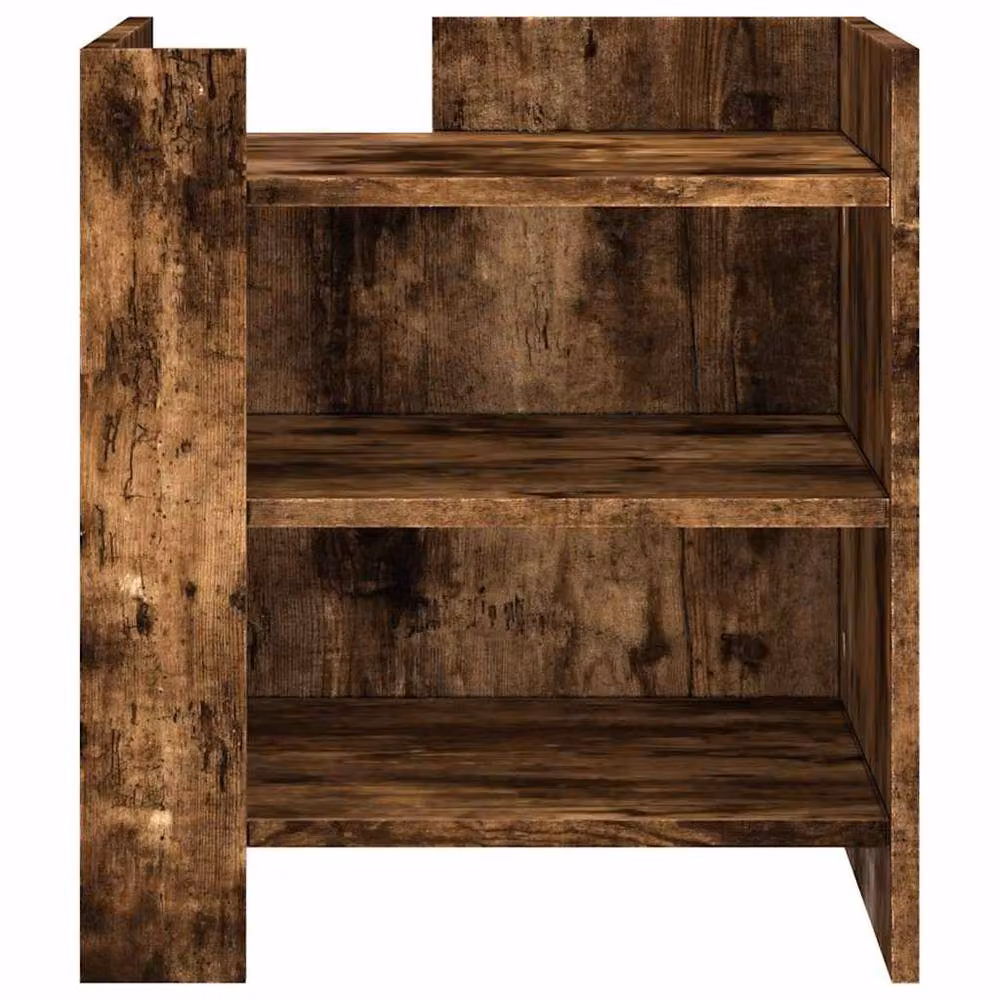 Berkfield Home Bedside Cabinet in Smoked Oak Brown, W/D/H: 45 x 50 x 50 cm – 4