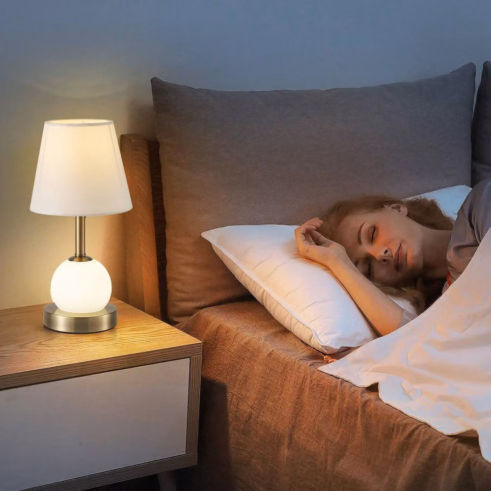 Garwarm White and Gold LED Table Lamp with Bulb Included, Height: 32 cm – 4
