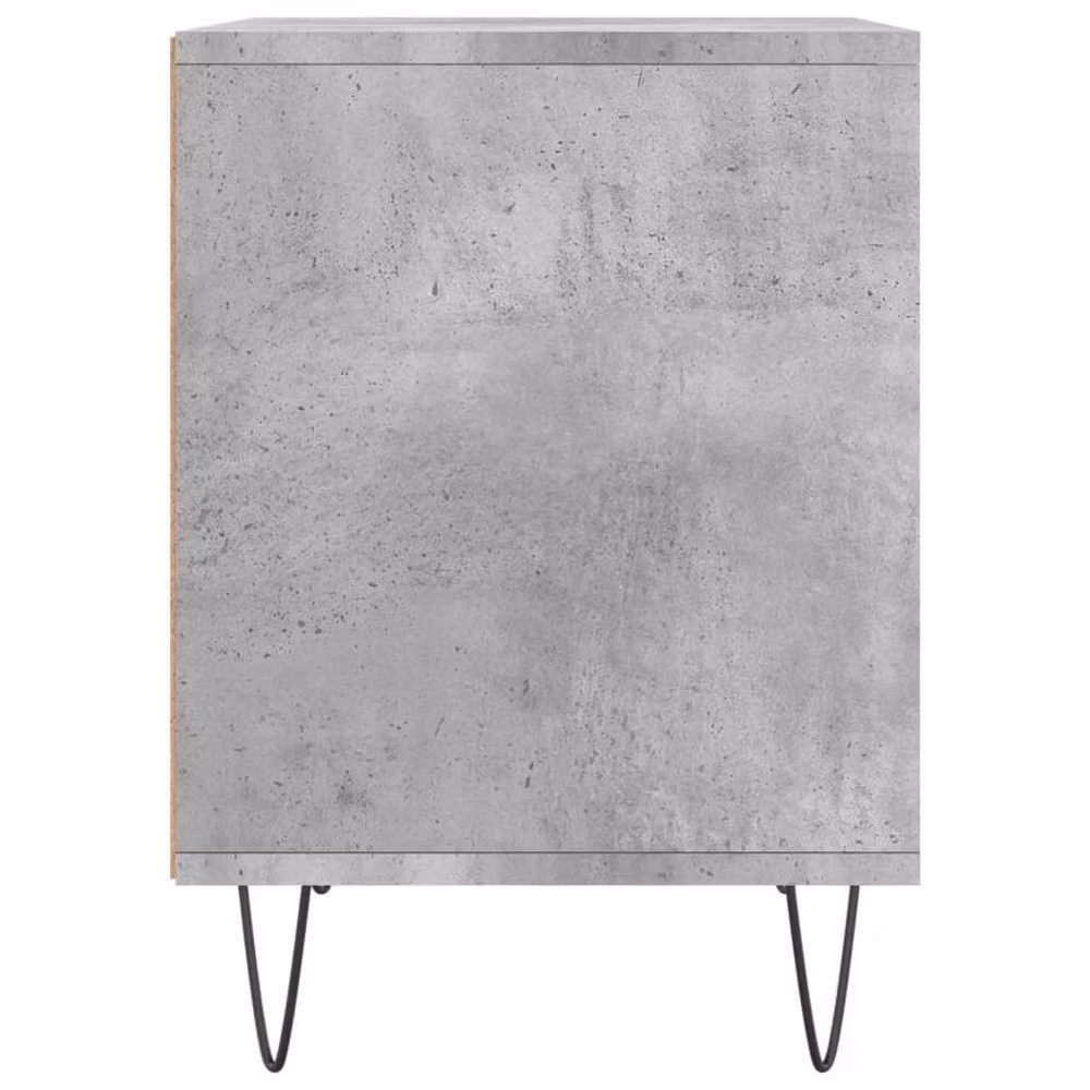 Berkfield Home Modern Bedside Cabinet in Concrete Grey, W/D/H: 40 x 35 x 50 cm – 4