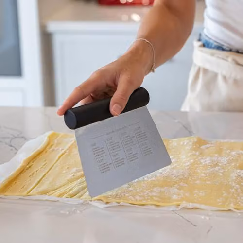 KitchenAid Stainless Steel All-Purpose Dough Scraper and Cutter, Black – 4