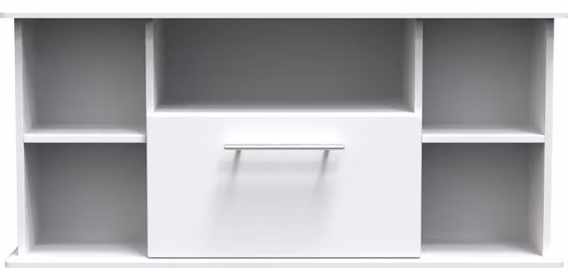Ready Assembled 2 U Carlton Corner TV Unit in White – 1