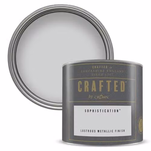 Crown Metallic Paint Tester Pot Sample, Silver, 125ml