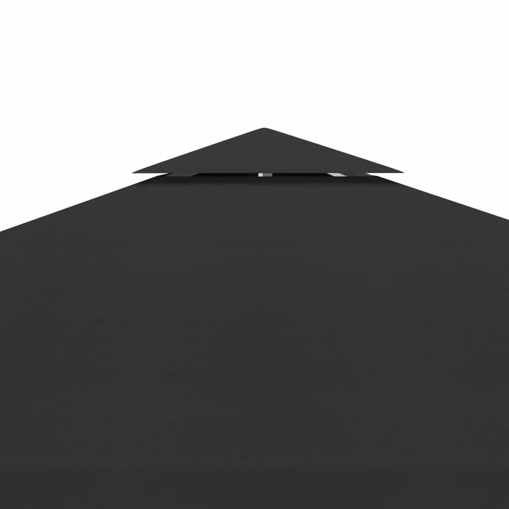 Berkfield Home 2-Tier Gazebo Top Cover in Black Polyester/PVC – 3