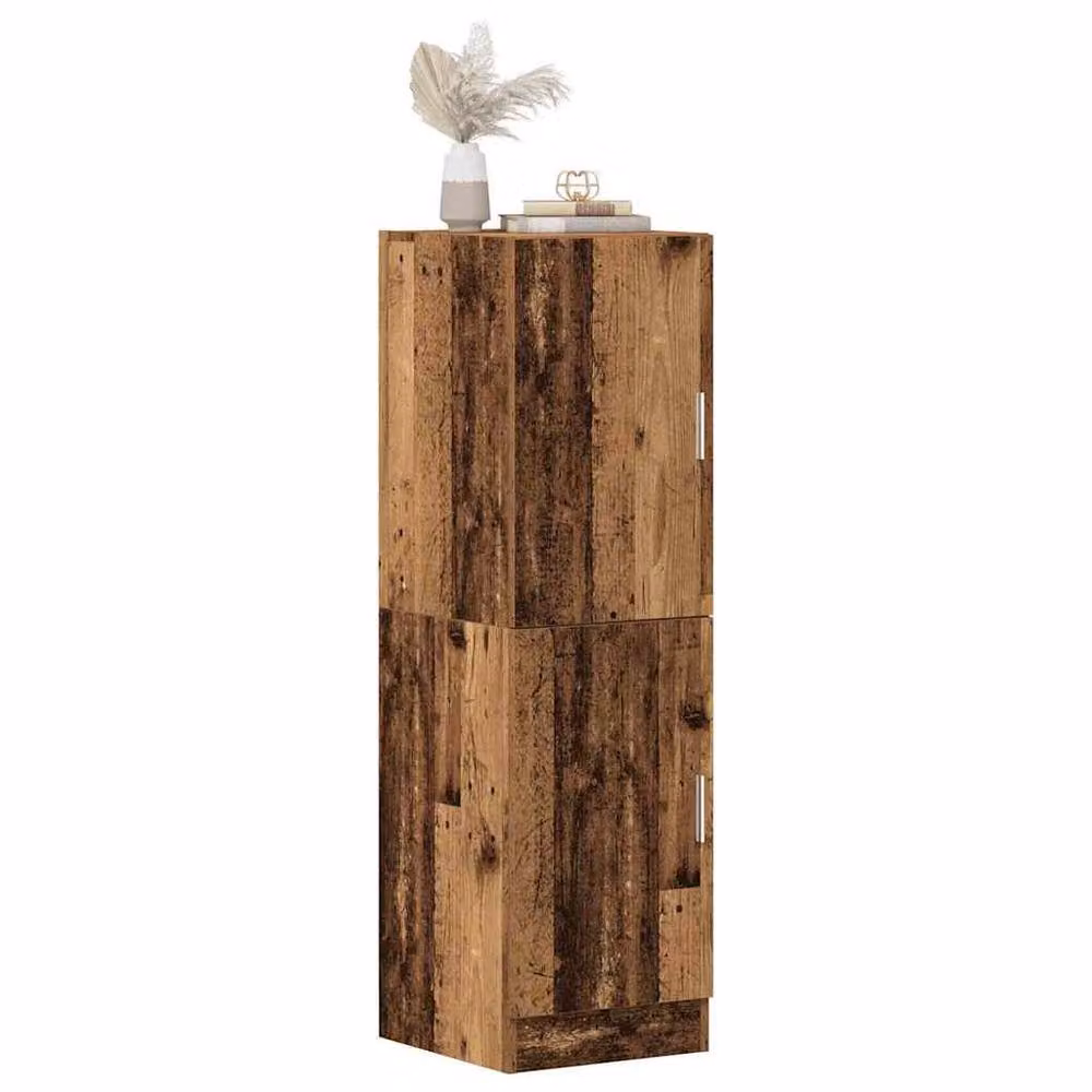 Berkfield Home Rustic Kitchen Cabinet in Brown Engineered Wood, W/D/H: 38 x 41.5 x 131.5 cm – 2