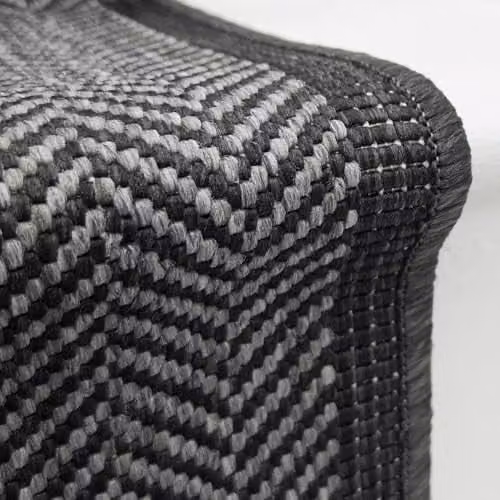 runrug Reversible Flatweave Stair Runner Rug in Midnight Illusion, W: 70 cm, L: 510 cm – 4
