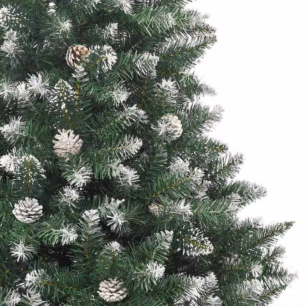 Berkfield Home Modern Artificial Christmas Tree with Stand, Green, W: 140 cm, D: 140 cm, H: 210 cm – 3
