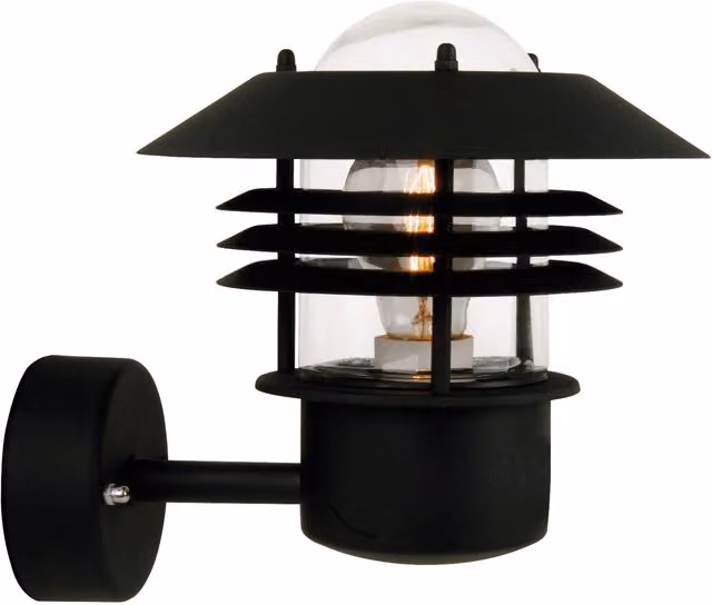 Nordlux Veje Black Metal Outdoor Wall Light for Garden and Terrace, E27, IP54 – 1