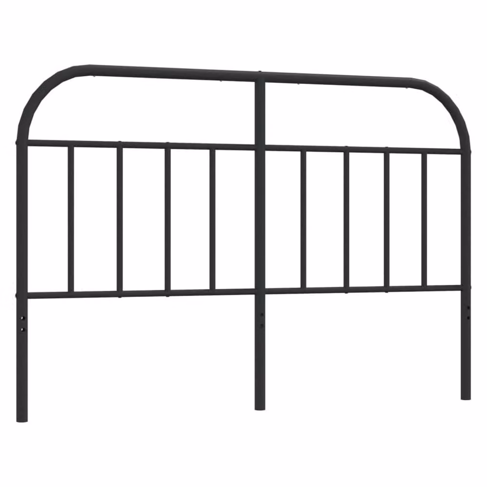 Berkfield Home Classic Metal Headboard in Black, Width: 135 cm – 2