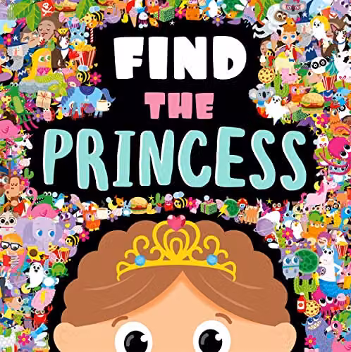 Igloo Books Find the Princess Search and Find Activity Book, Multicolour, 25.6 x 25.6 cm – 1