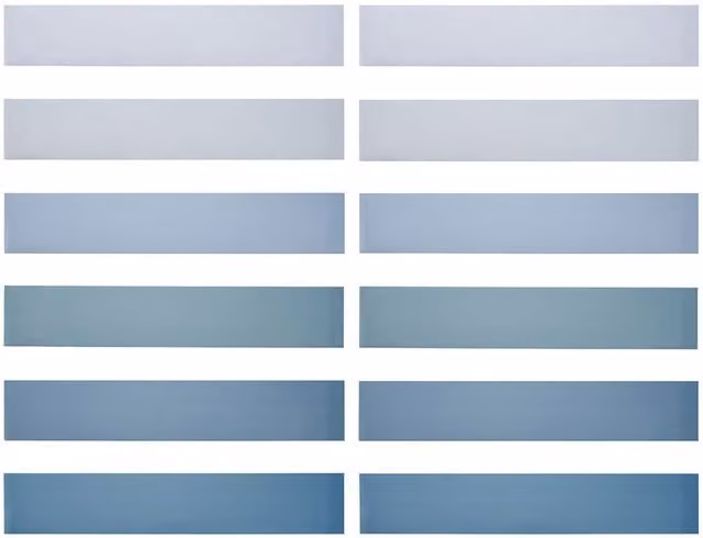 Livingandhome Set of 12 Self Adhesive Blue Stair Riser Stickers