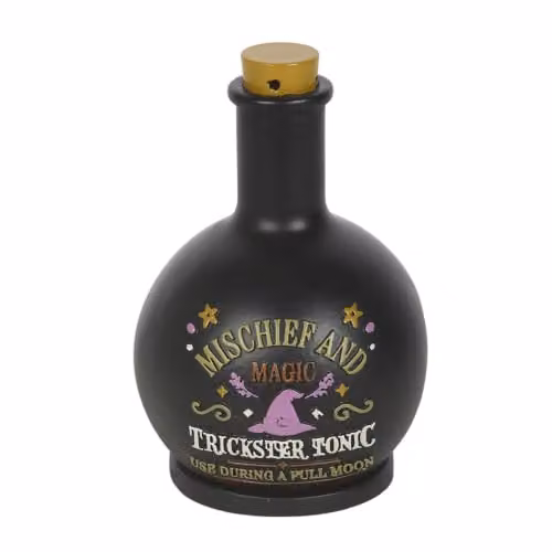 Something Different Wholesale Mischief and Magic Potion Bottle Incense Cone Holder, Black, H 12.5 x W 8.0 x D 8.0 cm – 2