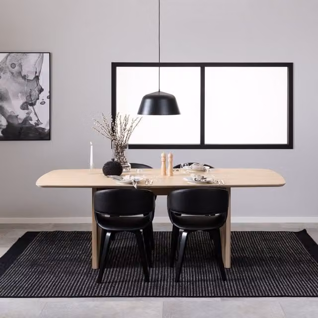 Furniture To Go Christo Scandinavian Rectangular Oak Dining Table, W: 220 cm, D: 105 cm