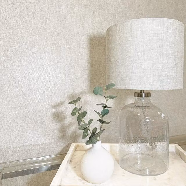 Belgravia Decor Mantella Plain Ivory and Beige Decor